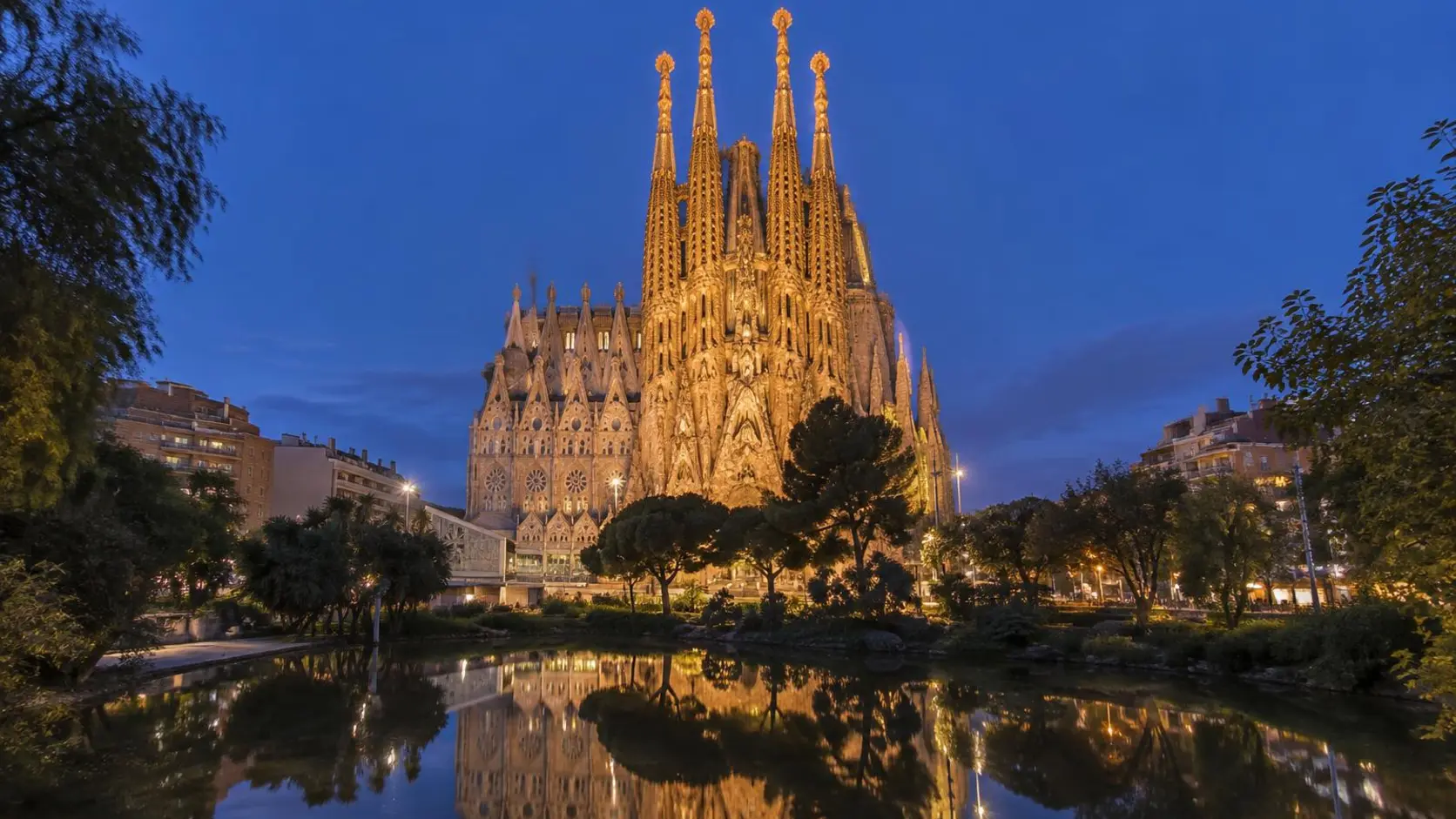 Illustration éditoriale de Barcelone le soir