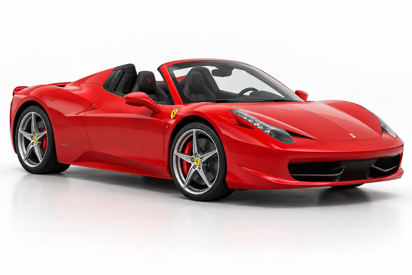 Image d'illustration d'une Ferrari 458 Spider — pas une photo de la voiture annoncée