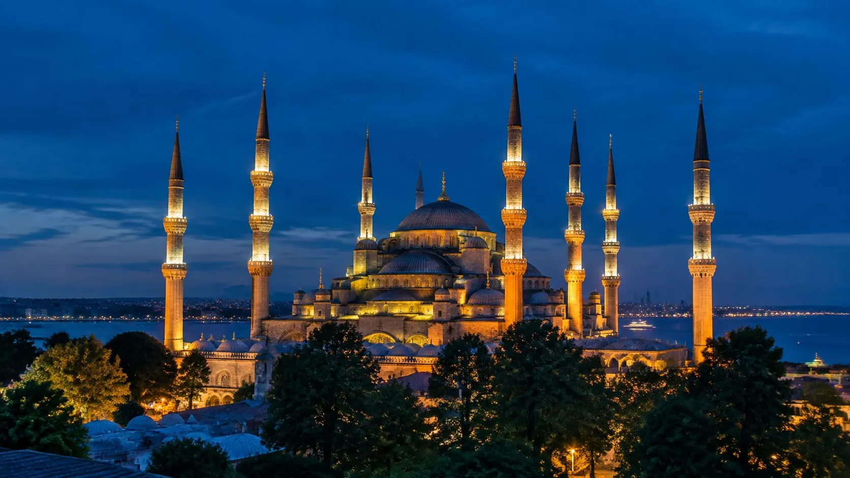 Illustration éditoriale de Istanbul le soir