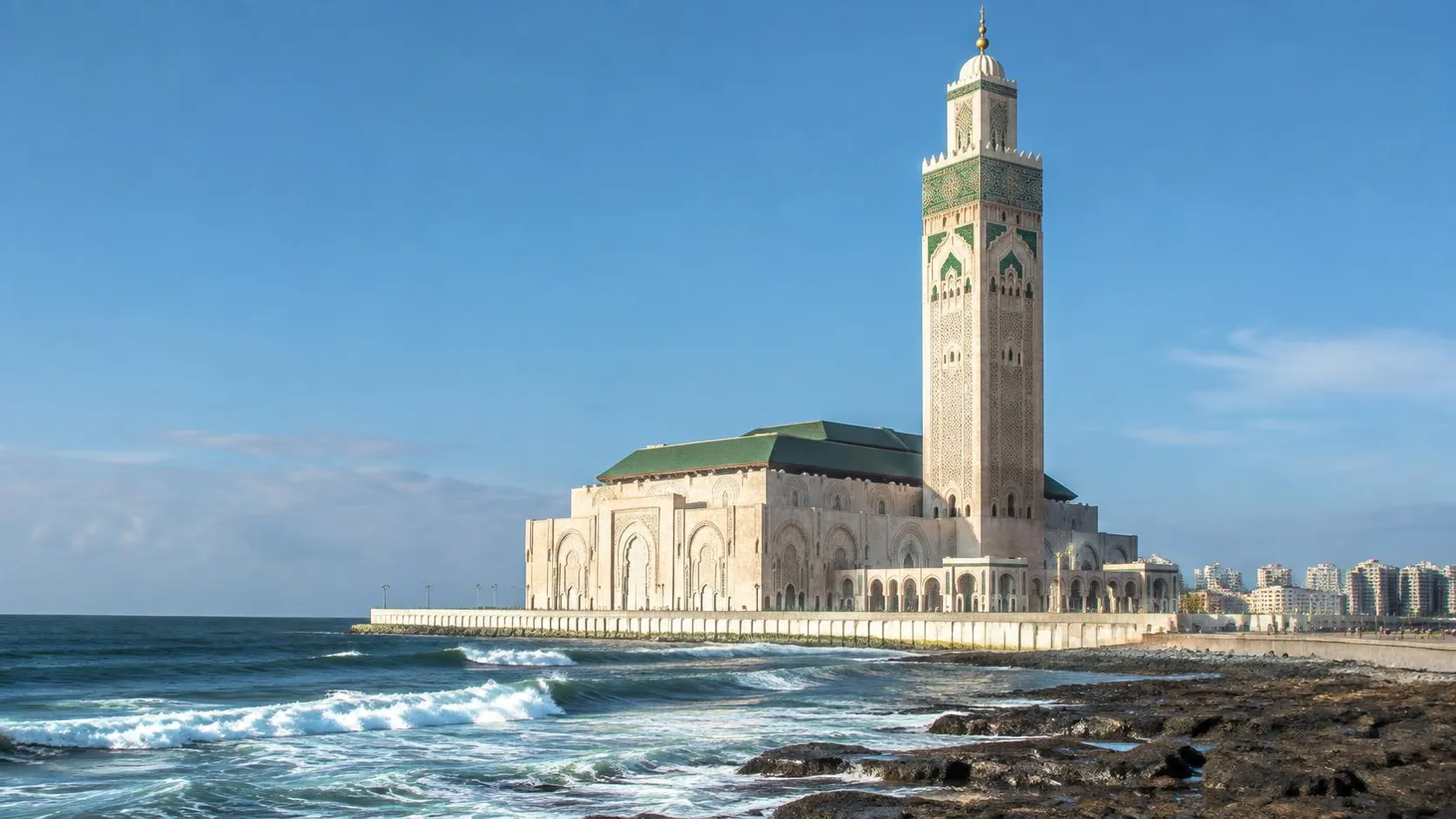Illustration éditoriale de Casablanca le matin