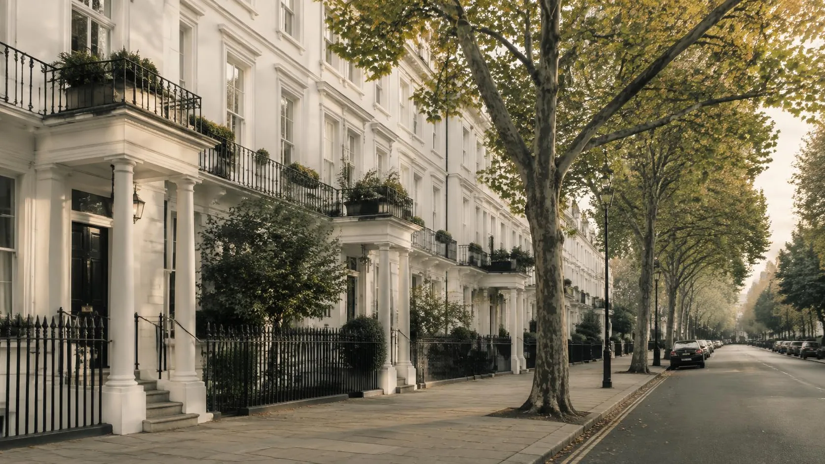 Illustration éditoriale de Londres le matin