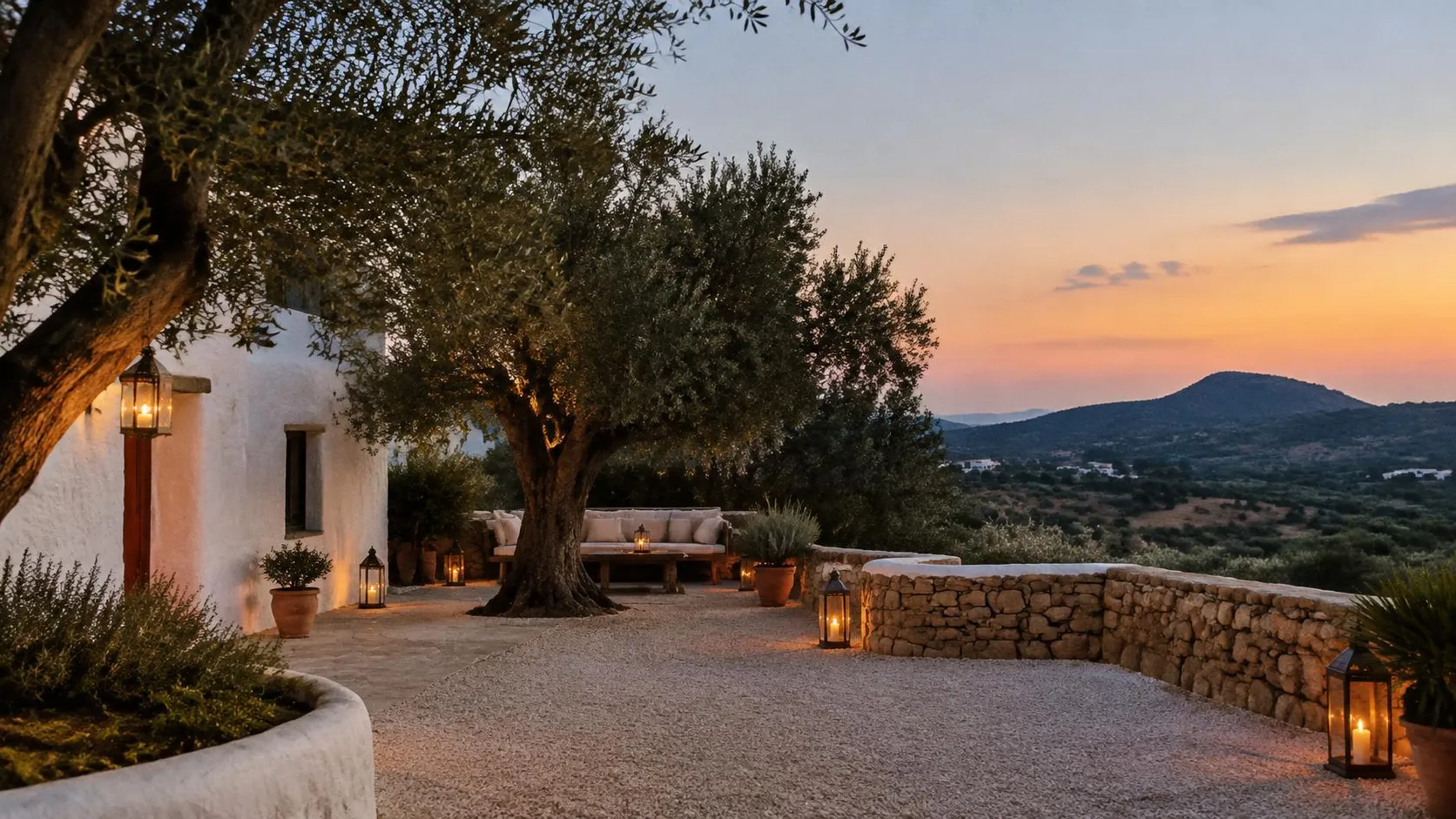 Illustration éditoriale de Ibiza le soir