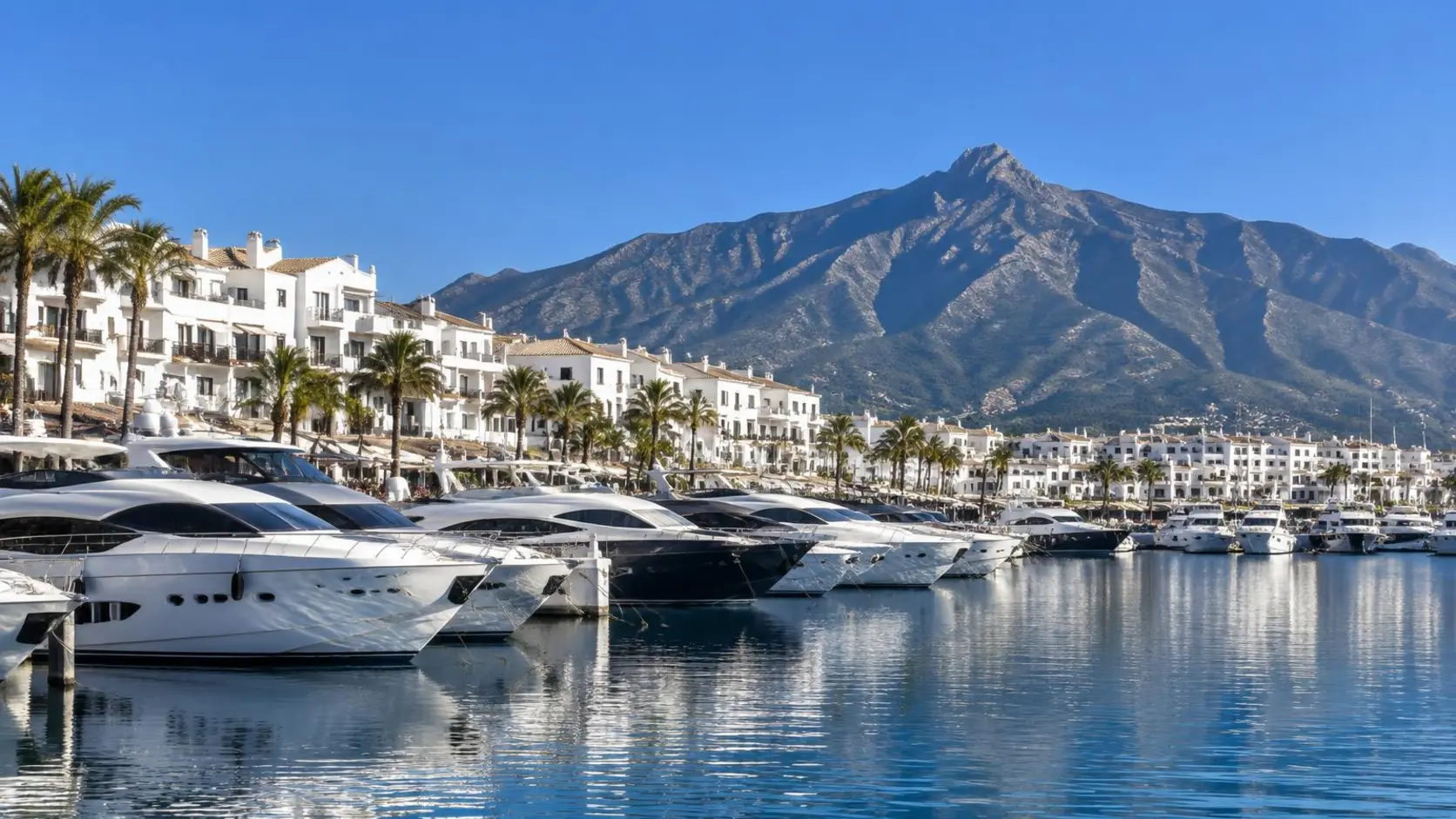 Illustration éditoriale de Marbella le matin