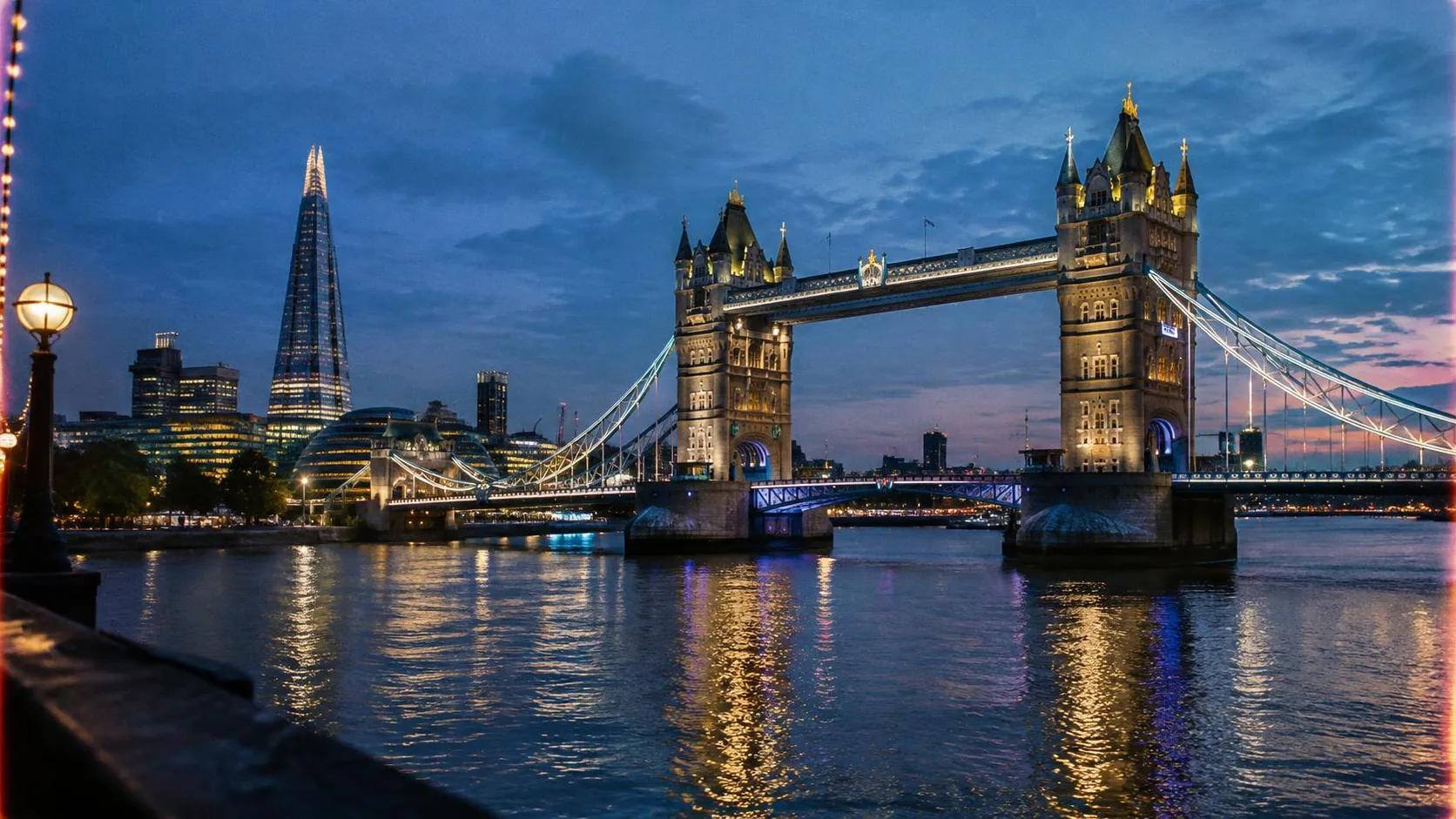 Illustration éditoriale de Londres le soir