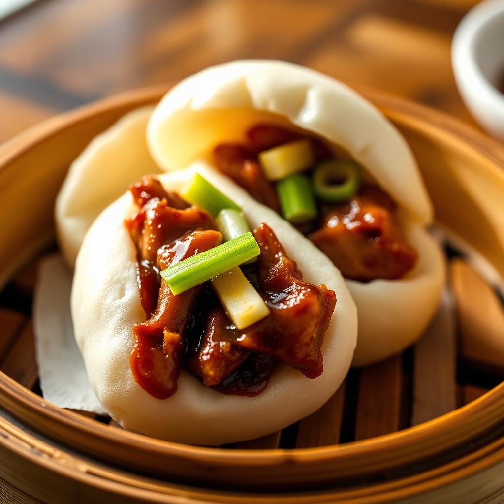 Bao porc caramélisé