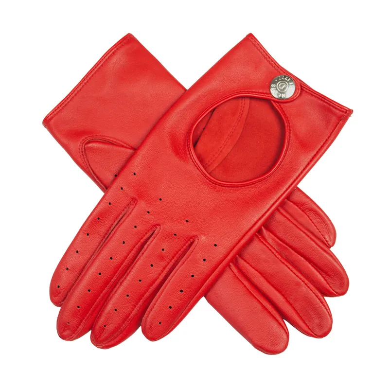 Gants de conduite femme Dents en cuir