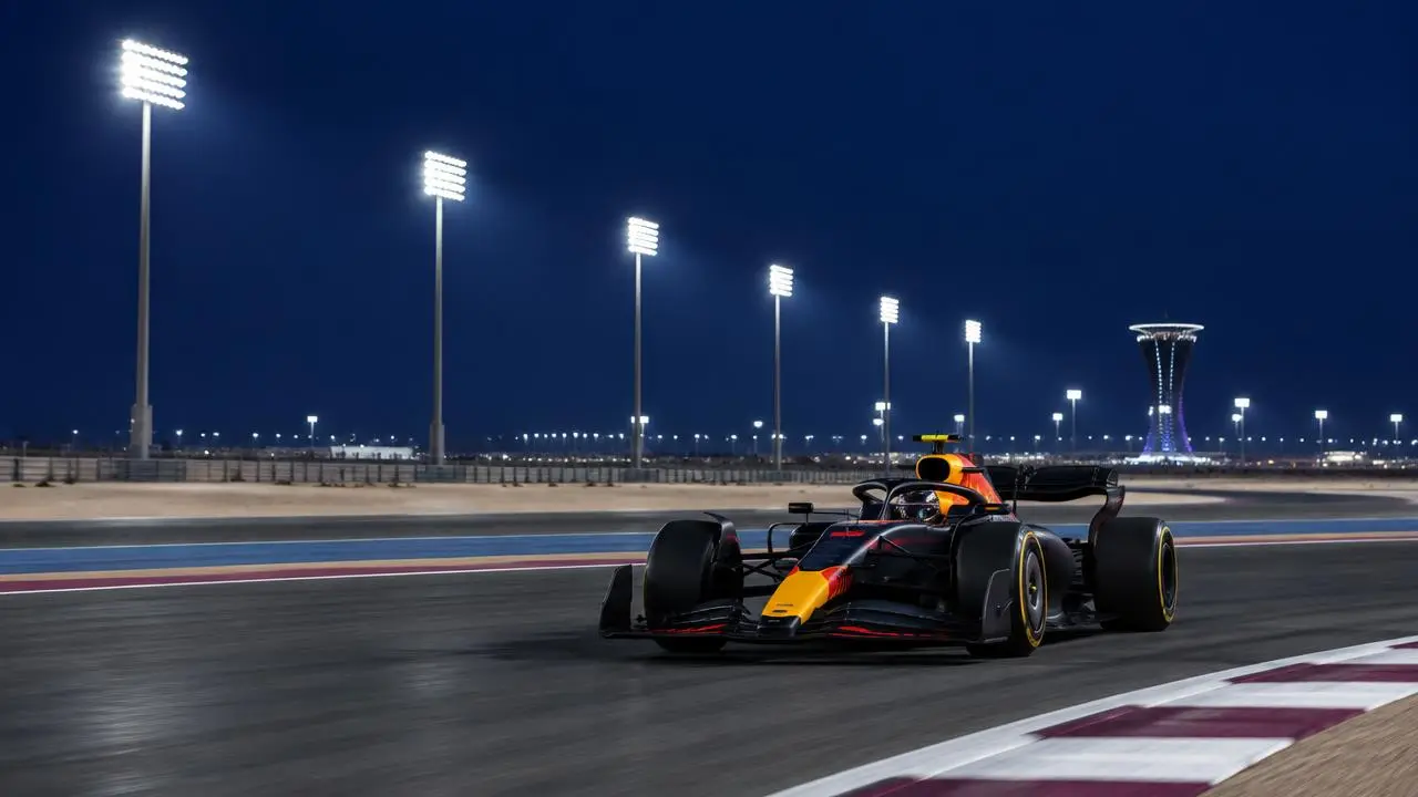 Course de nuit sous les projecteurs de Lusail