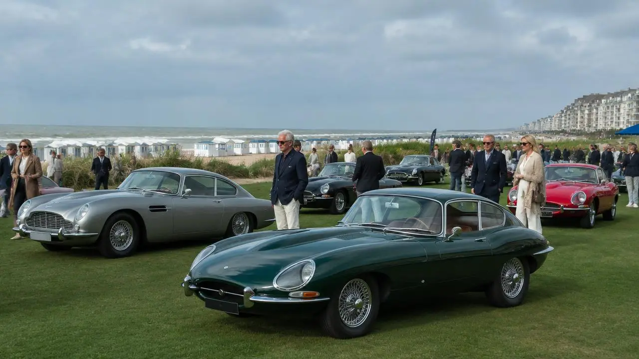 Concours d'élégance face à la mer du Nord à Knokke